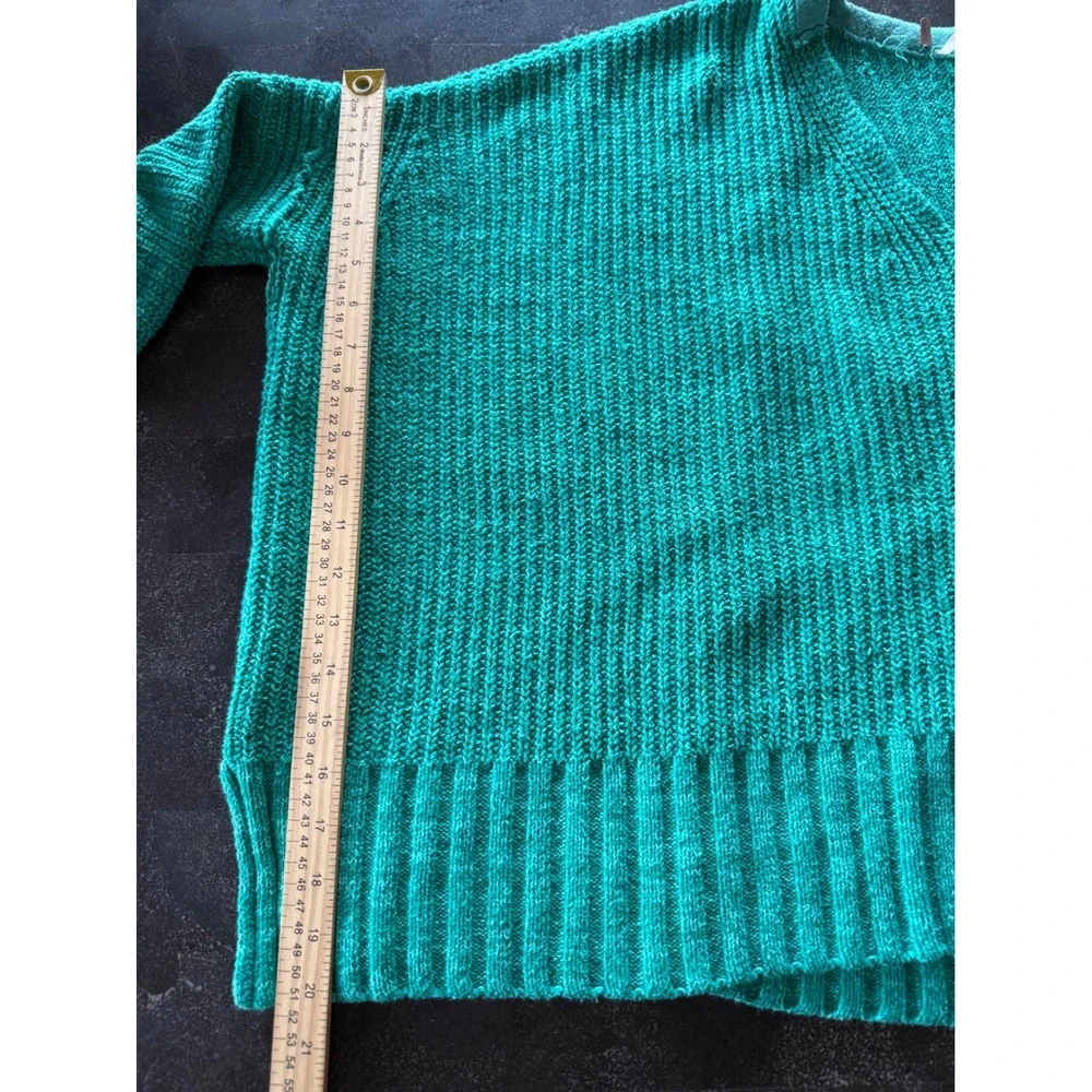 Free People Take Over Me Chunky Oversized‎ Slouchy Knit Sweater Green XS/S Boho
